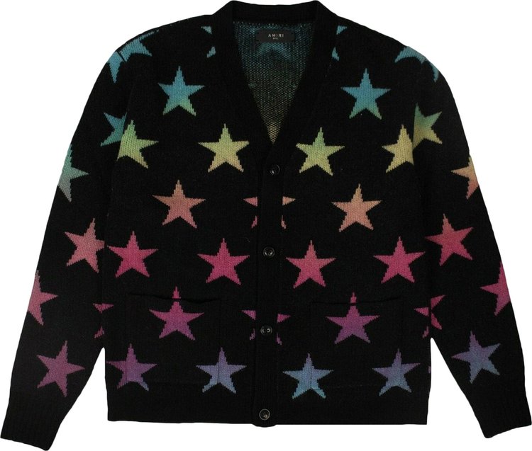 Amiri Star Cardigan Sweater 'Black'