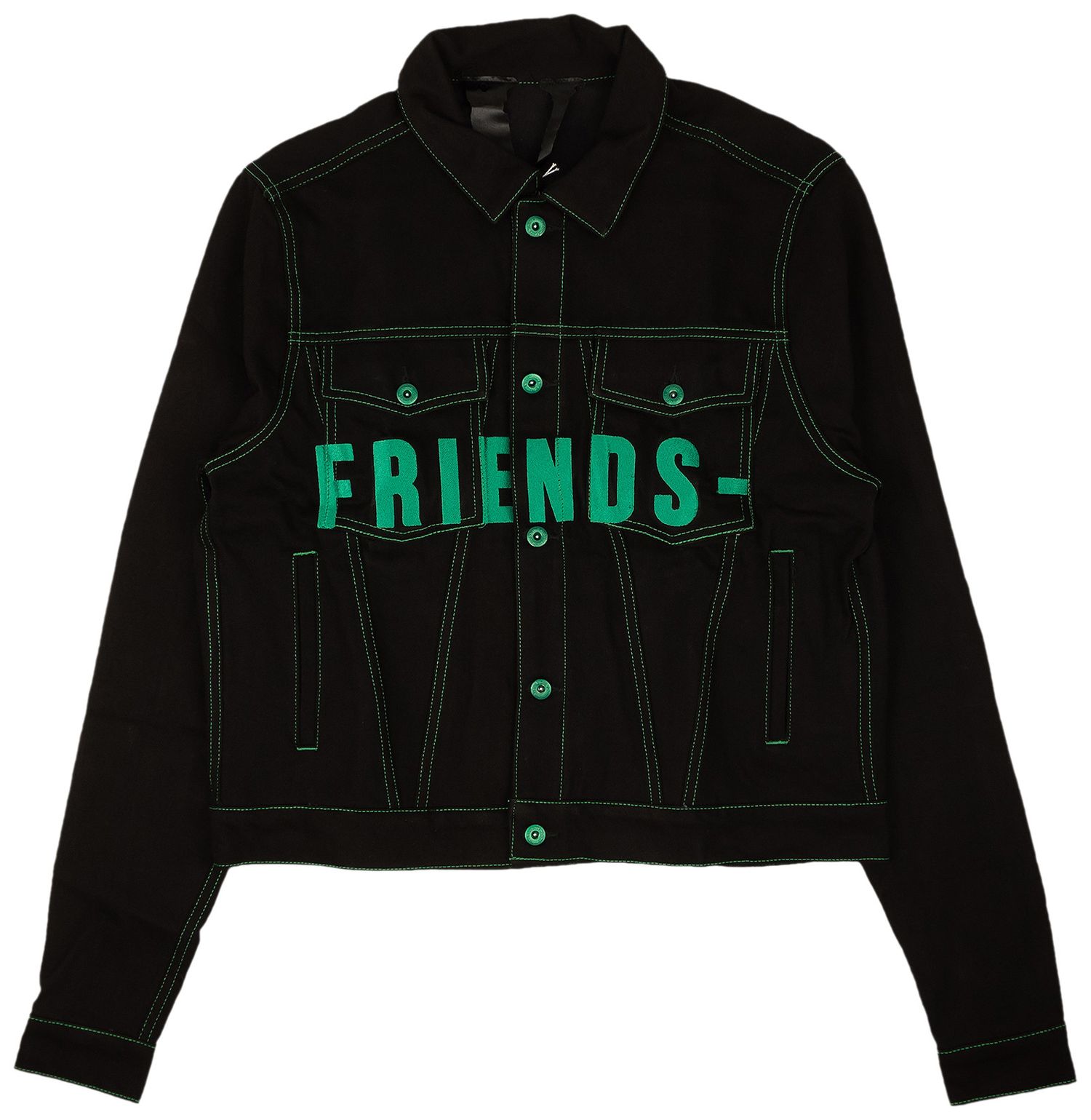 Buy Vlone Friends Denim Jacket 'Black/Purple' 1020 100000306FDJ BLAC