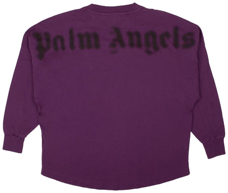 Palm Angels Blurry Logo Over Tee PurpleBlack