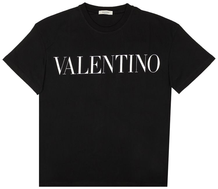 Valentino T Shirt With Print Black