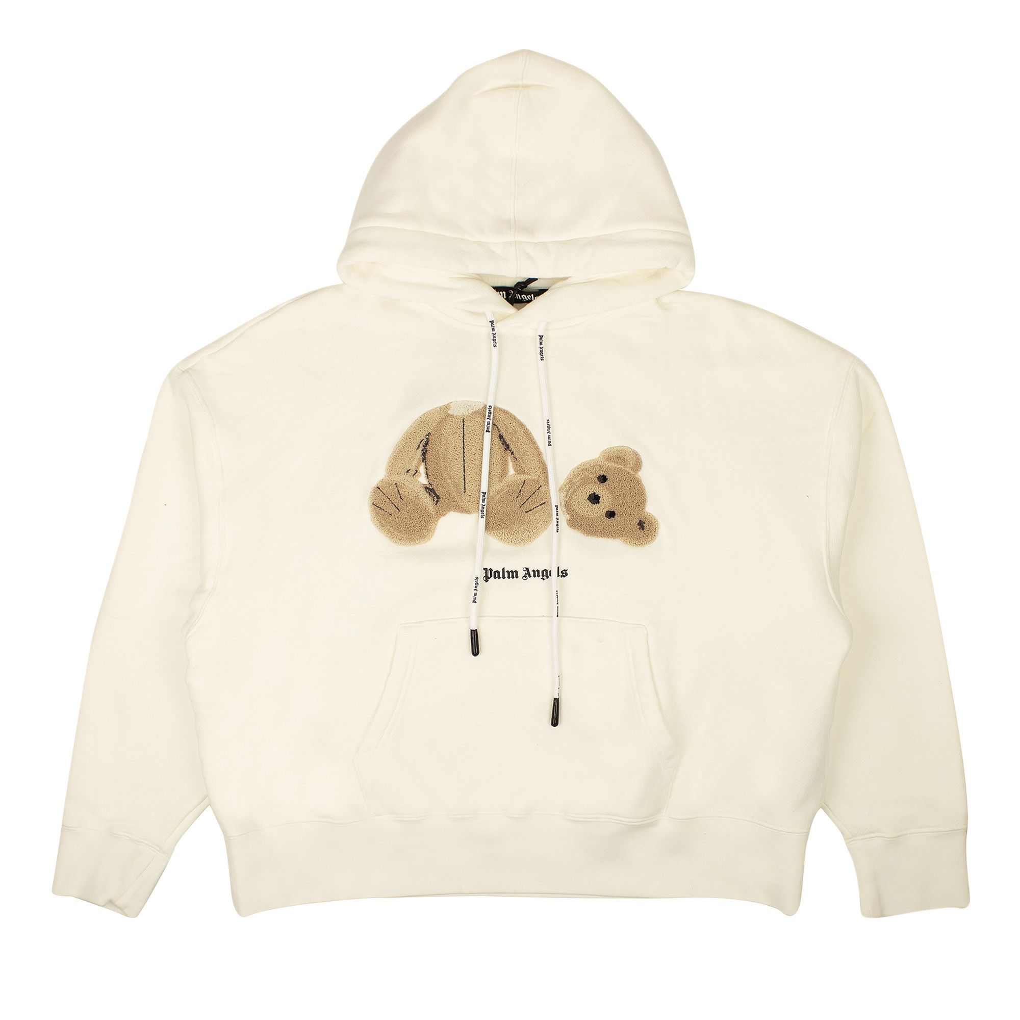 Buy Palm Angels PA Bear Hoody 'White/Brown