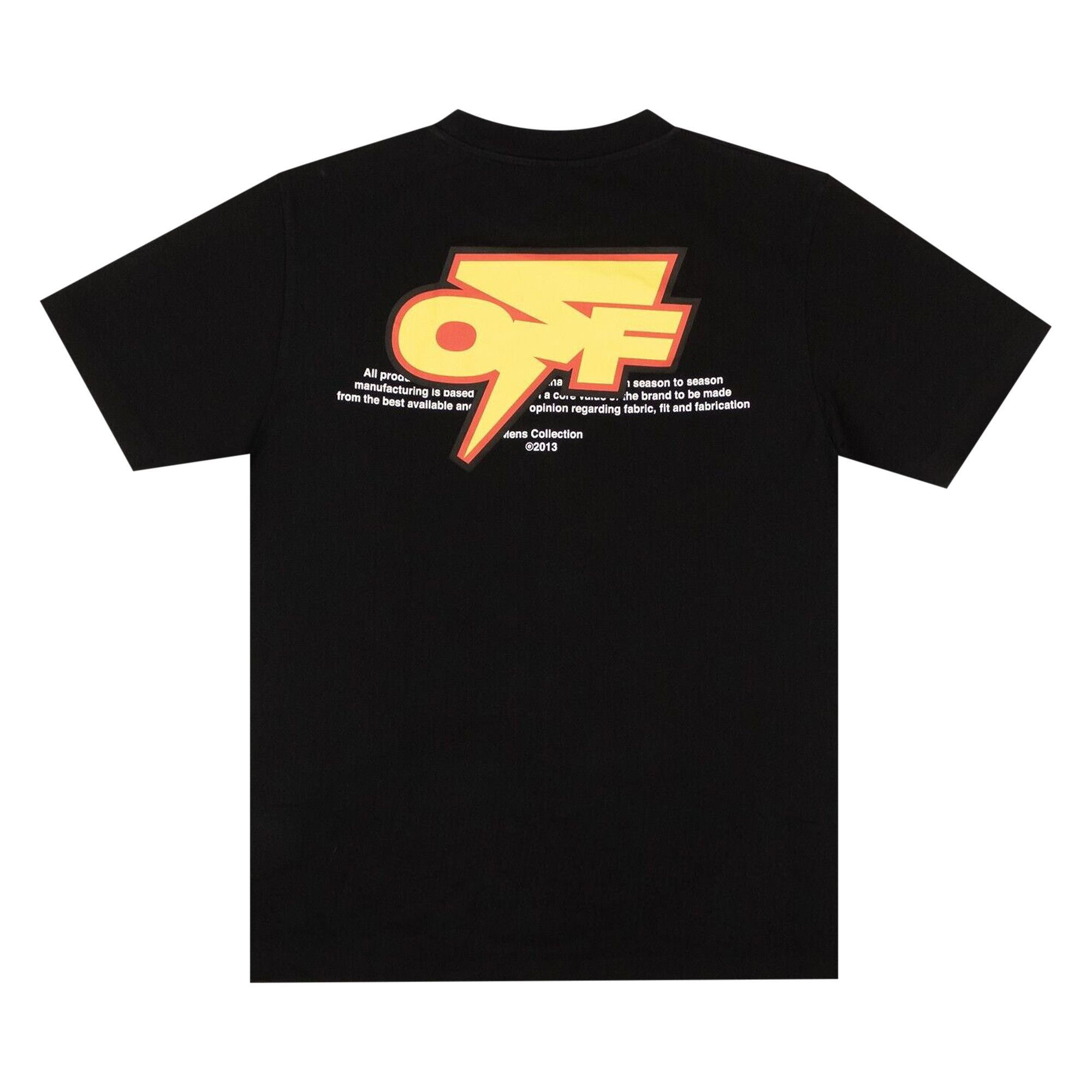 Buy Off-White Thunder Slim Short-Sleeve Tee 'Black/Yellow