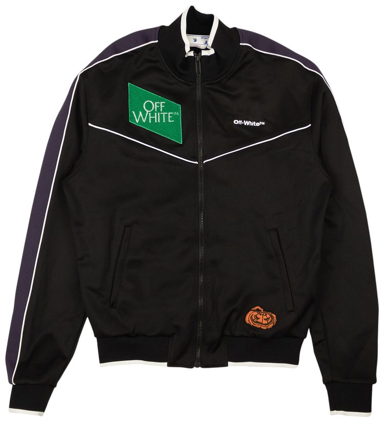 Off White Multilogo Slim Tracktop BlackWhite