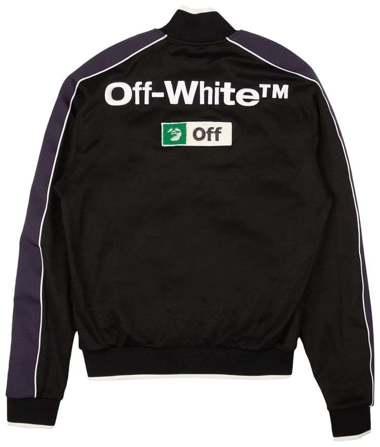 Off White Multilogo Slim Tracktop BlackWhite