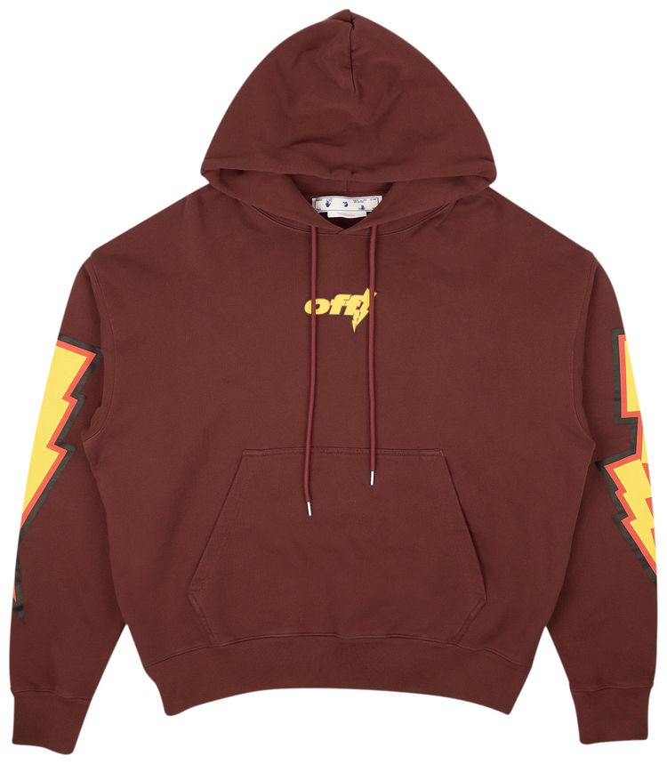 Off White Thunder Stable Skate Hoodie Yellow