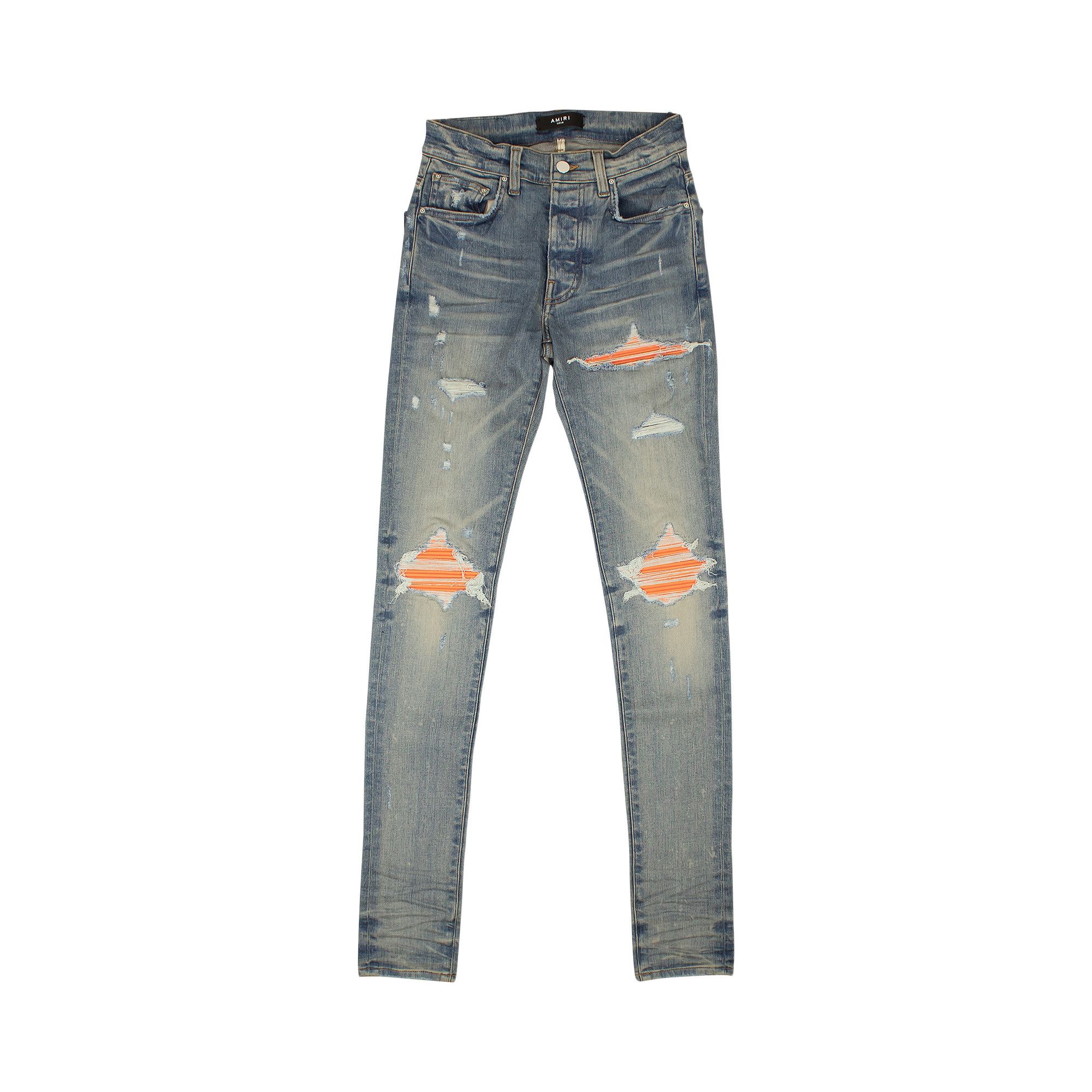 Buy Amiri MX1 Ultra Suede Skinny Jeans 'Blue' - PF22MDS004 453