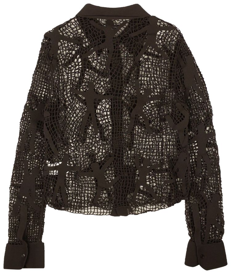 Bottega Veneta Crochet Dancers Top Brown