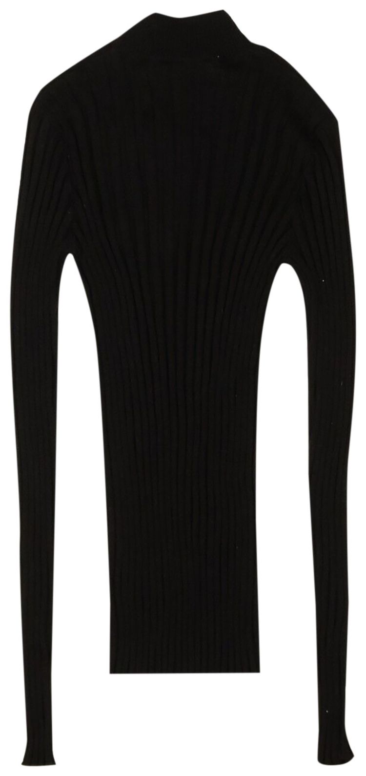 Bottega Veneta Ribbed Wool Mockneck Sweater Black