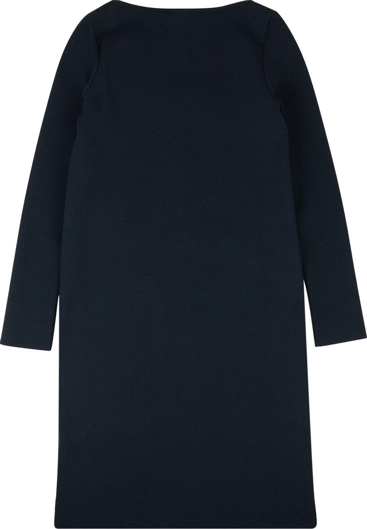 Bottega Veneta Stretch Wool Knit Midi Dress Blue