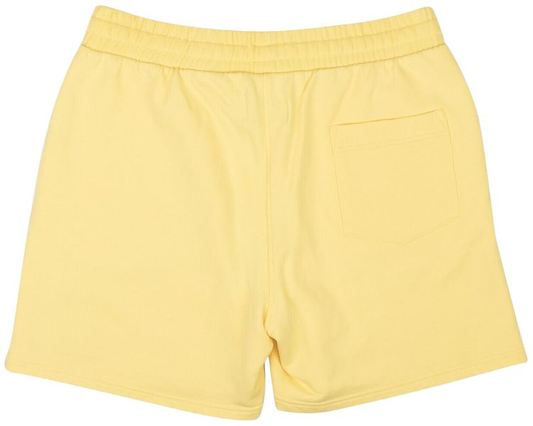 Casablanca Soleil Levant Patch Sweat Shorts Yellow
