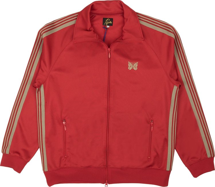 Buy Needles Narrow Smooth Track Jacket 'Red' - KP218C RED | GOAT