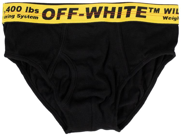 Off White Industrial Waistband Briefs Black