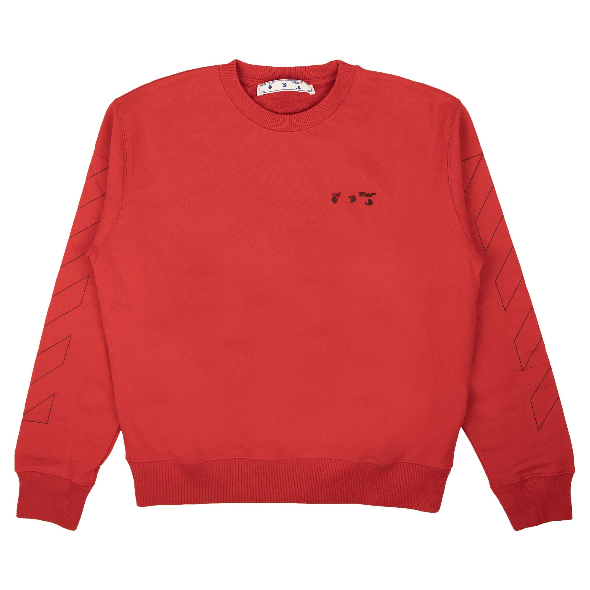 Off white discount brand red sweatshirt