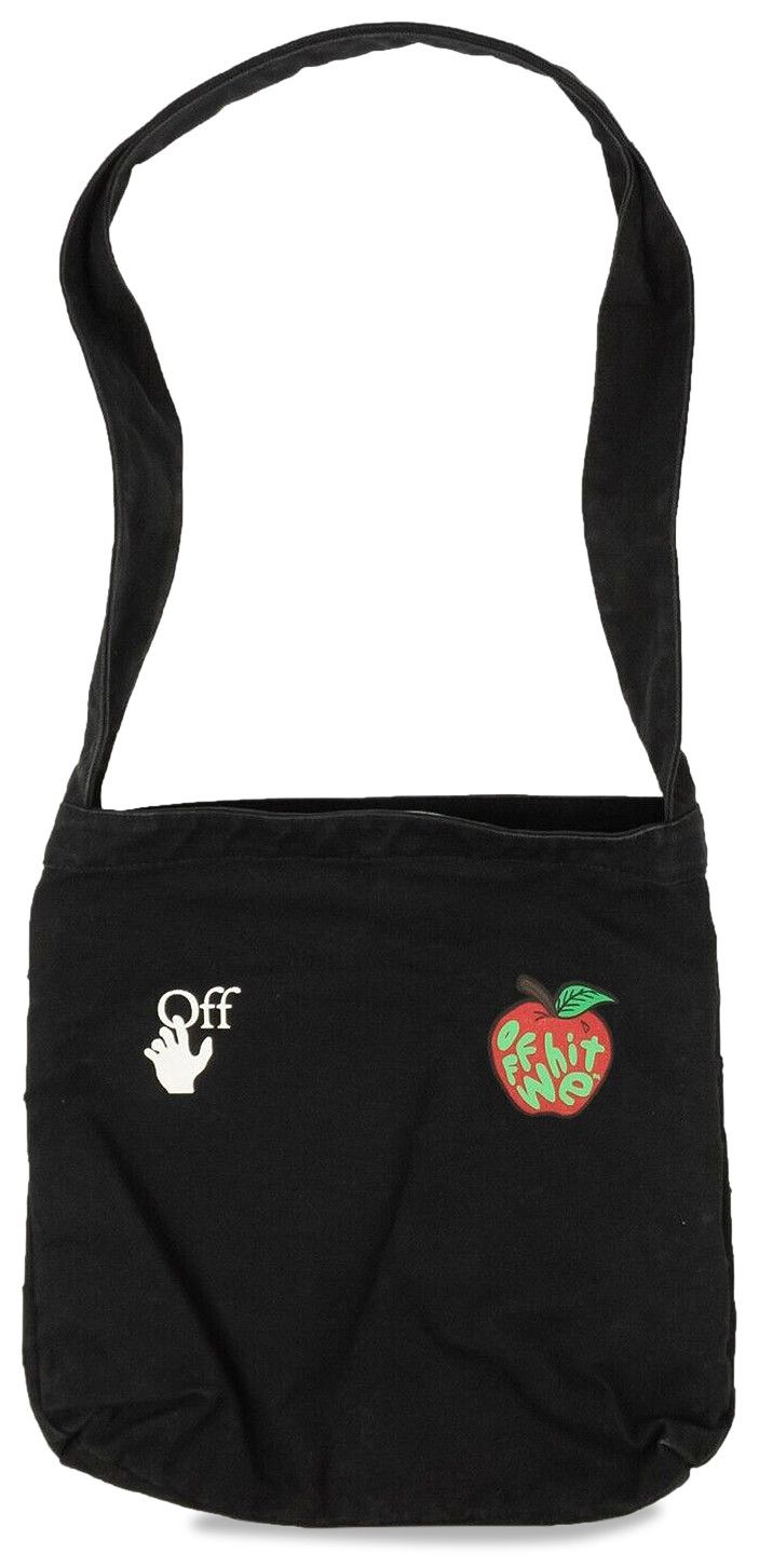 Off White Arrow Apple Shoulder Bag Black
