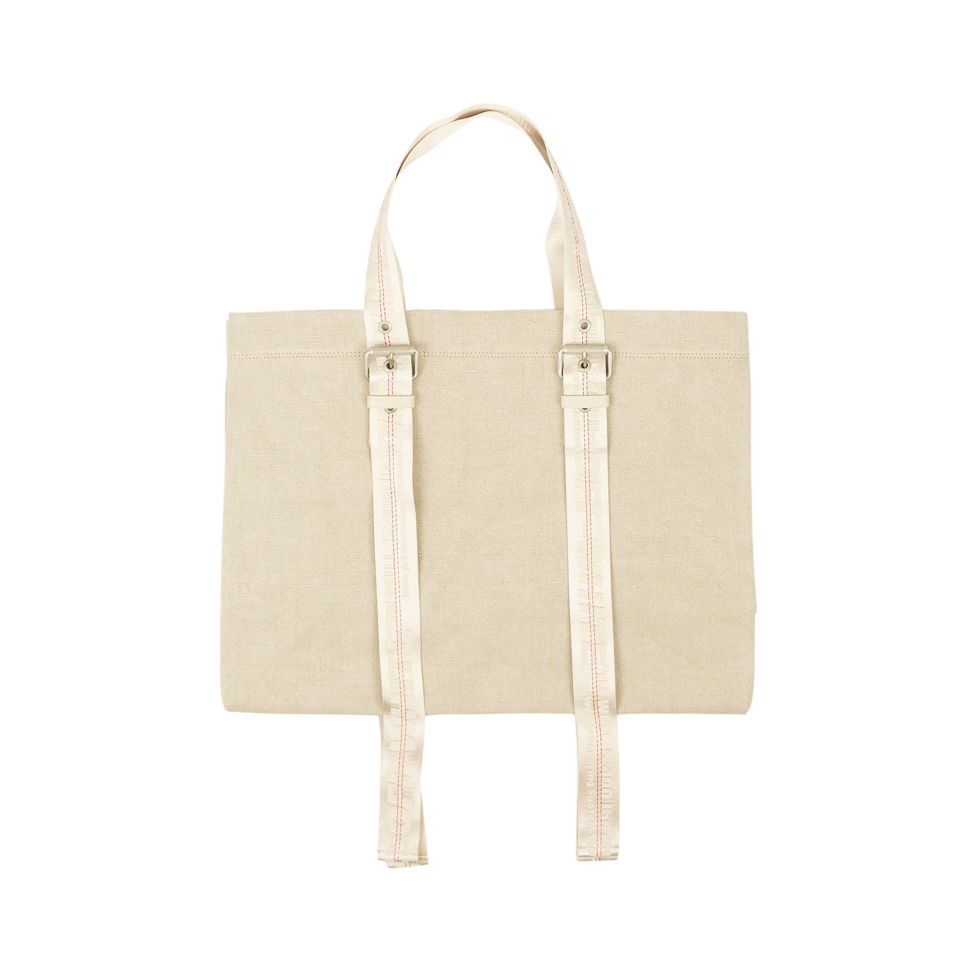 Off white top industrial bag