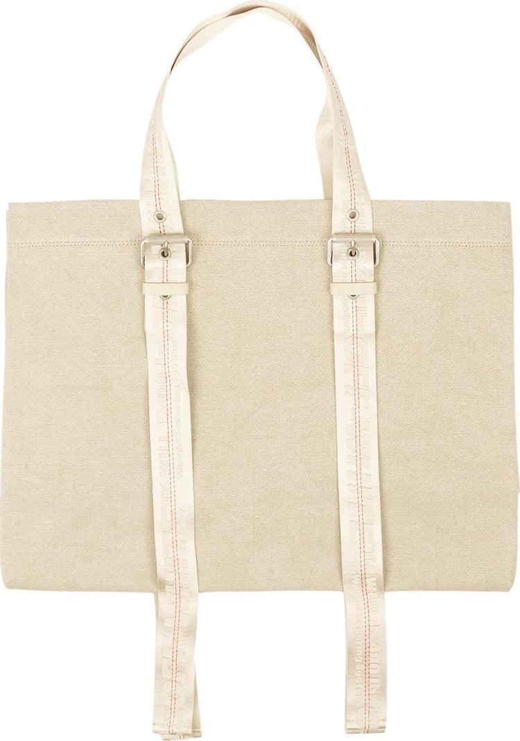 Off-White Canvas Industrial Tote Bag 'White'