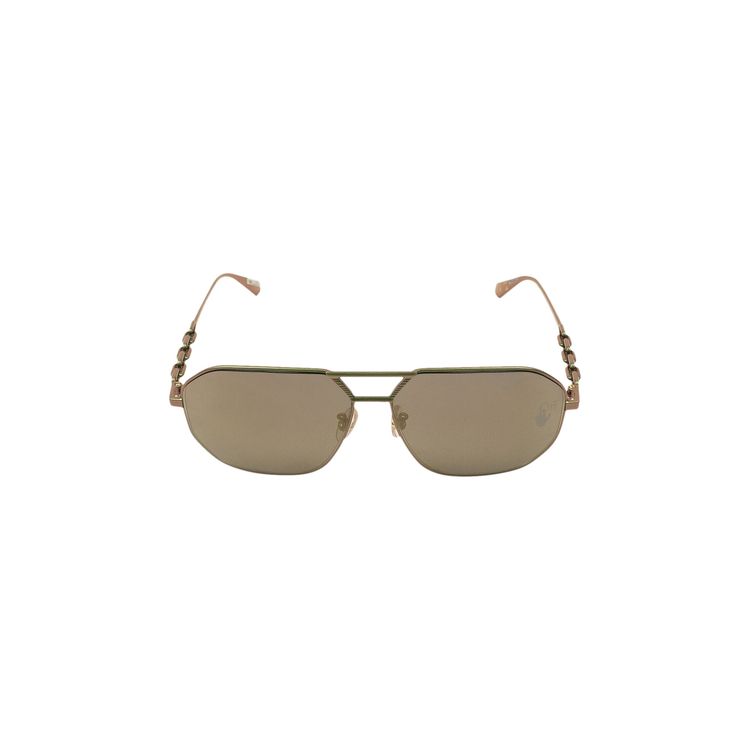 Off White Wright Metal Sunglasses Green