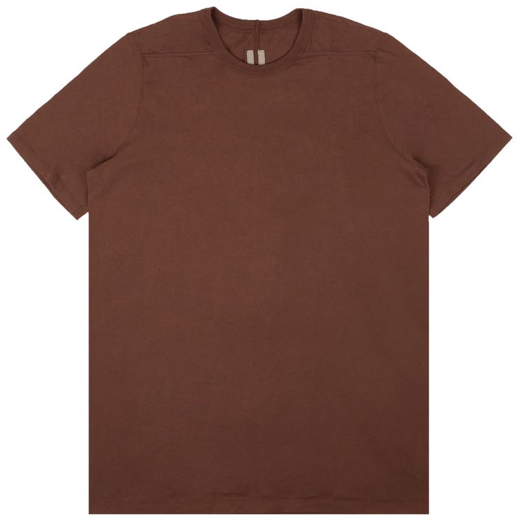 Rick Owens Level Short Sleeve T Shirt Throat Brown
