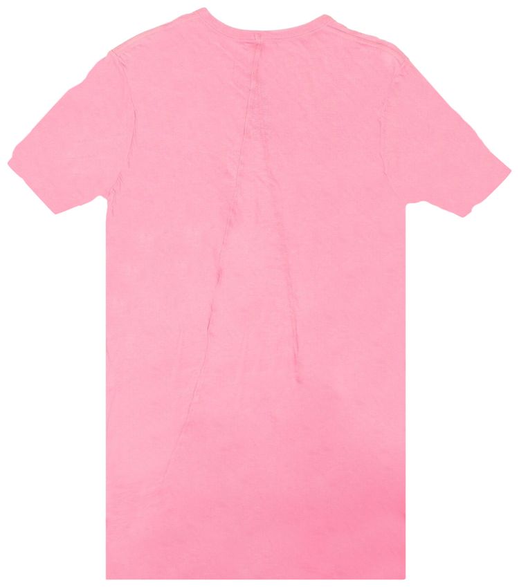 Rick Owens Double Layer Short Sleeve T Shirt Pop Pink