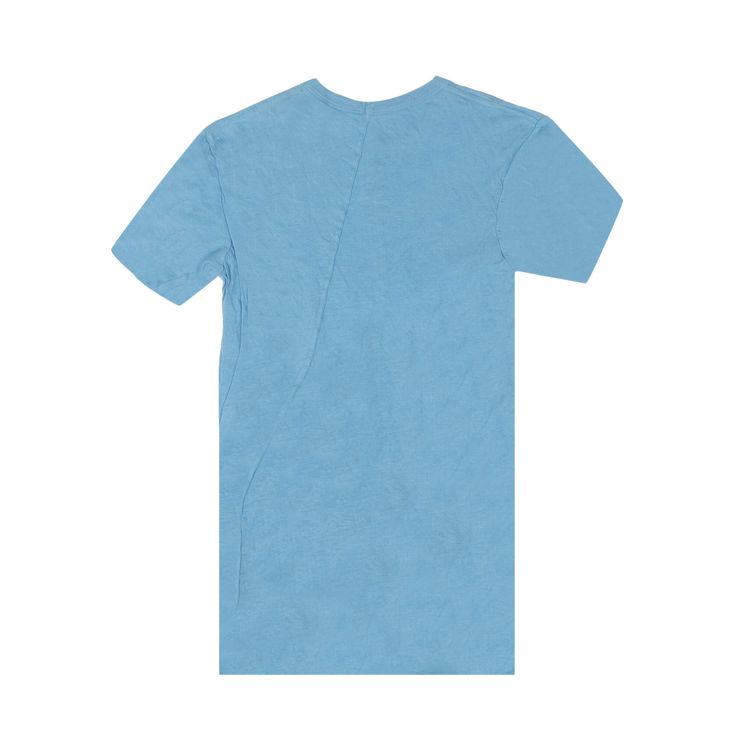 Rick Owens Double Layer Short Sleeve T Shirt Nublu Light Blue