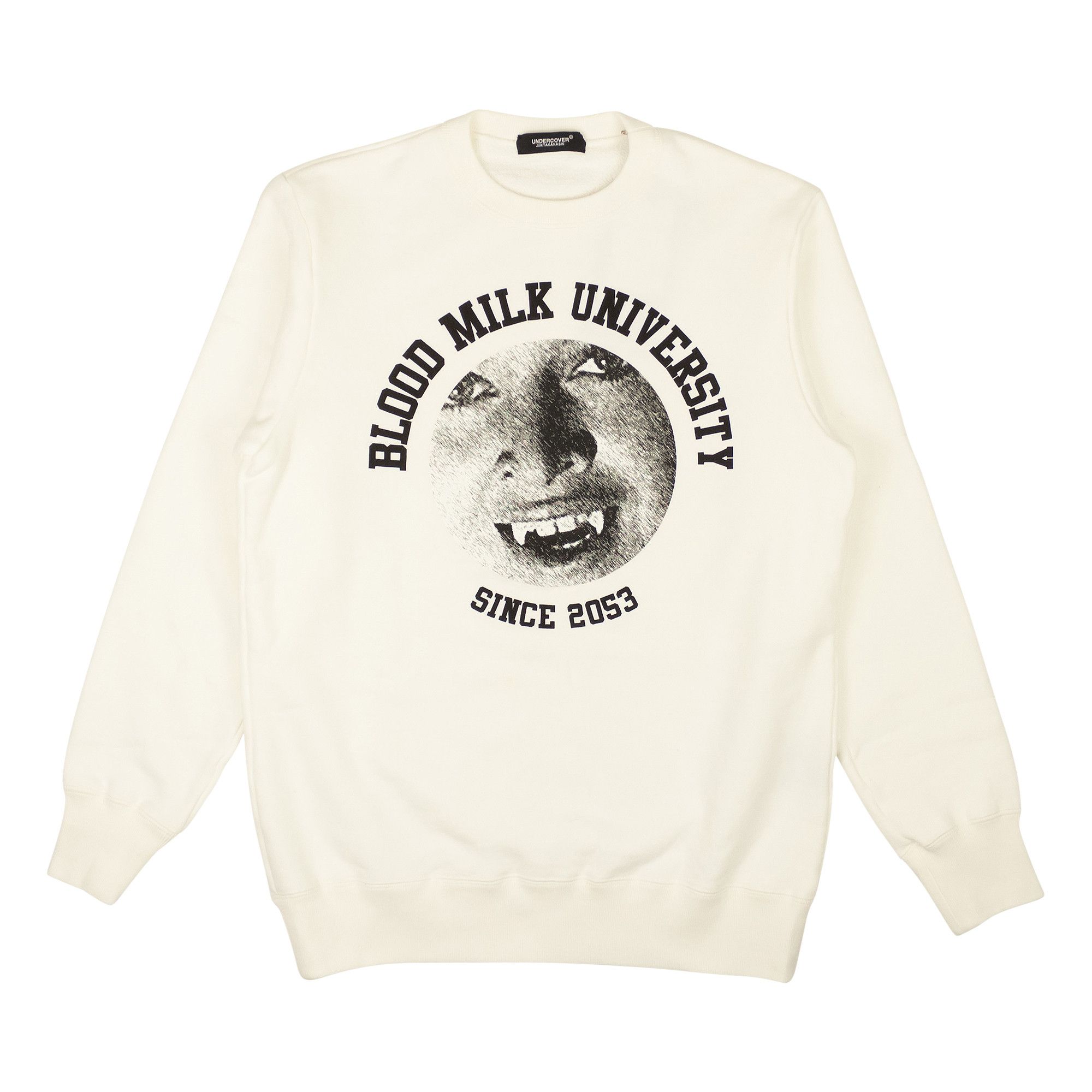 Buy Undercover Blood Milk University Crewneck Sweatshirt 'White
