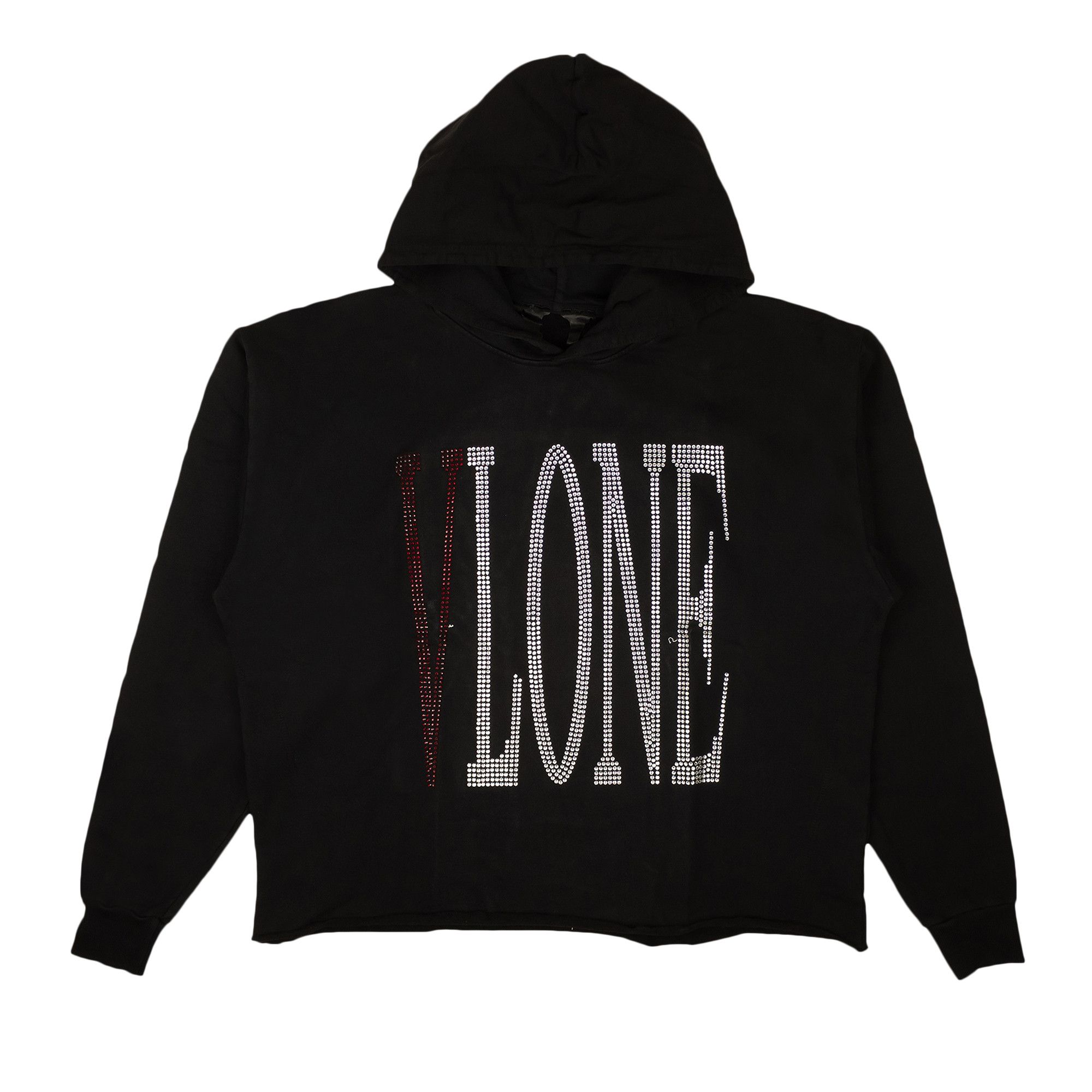 Buy Vlone Rhinestone Logo Pullover Hoodie Sweatshirt Black 1020 100000106RLPHS BLAC GOAT CA