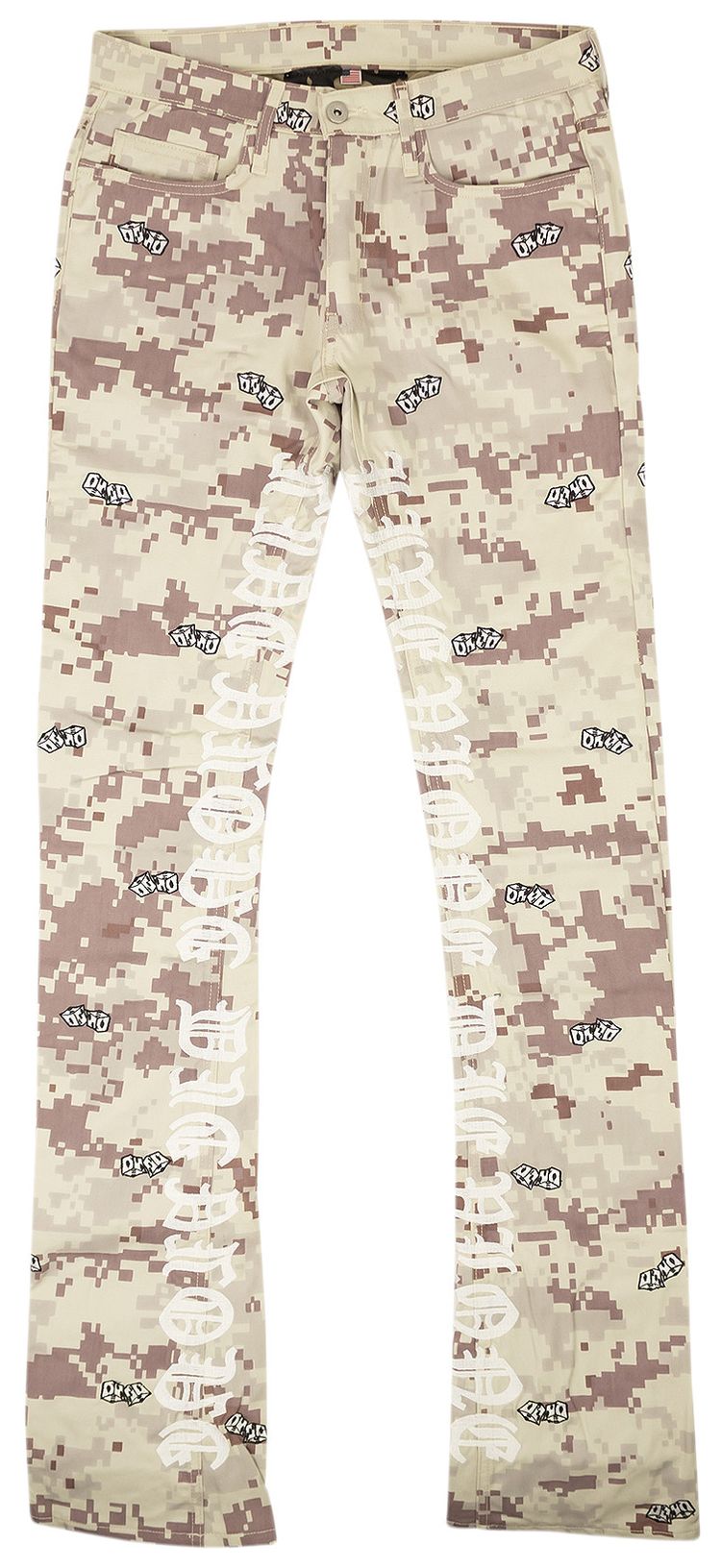 Vlone Digital Camo Jeans Beige