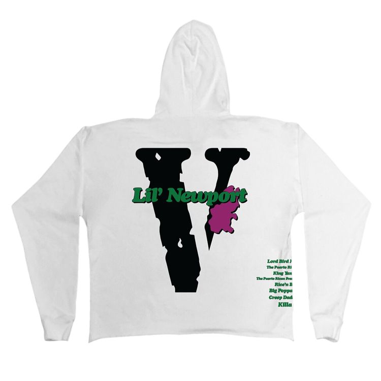 Vlone x Yams Day Lil Newport Hoodie White