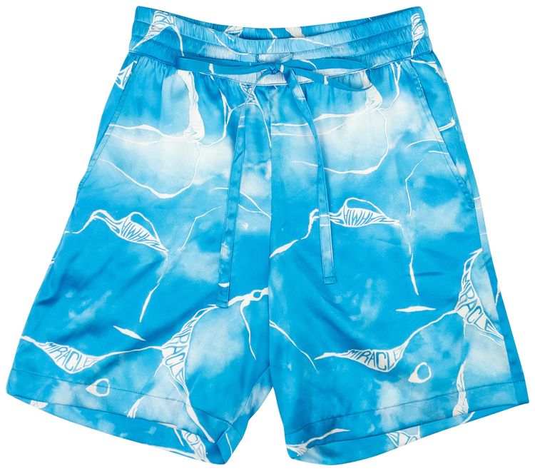 Nahmias x Webster Tye Dye Silk Shorts Blue