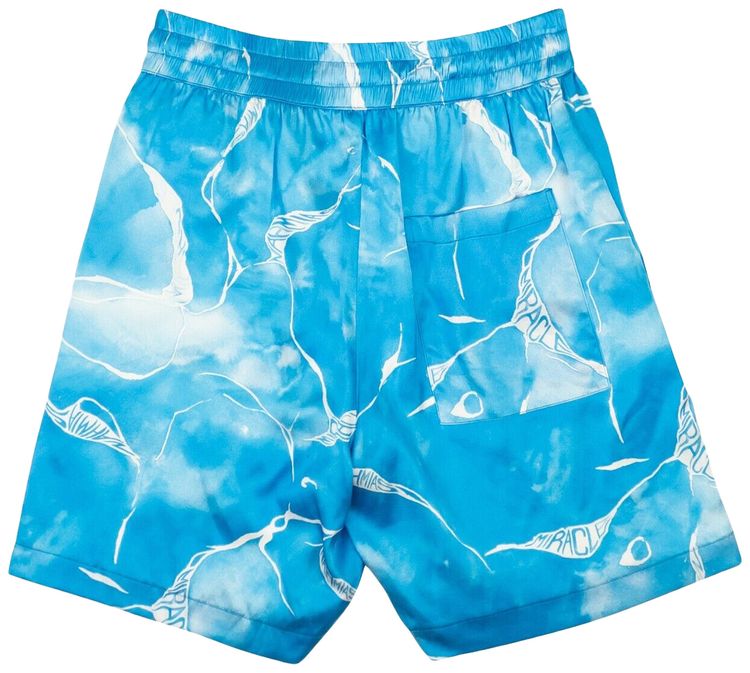 Nahmias x Webster Tye Dye Silk Shorts Blue