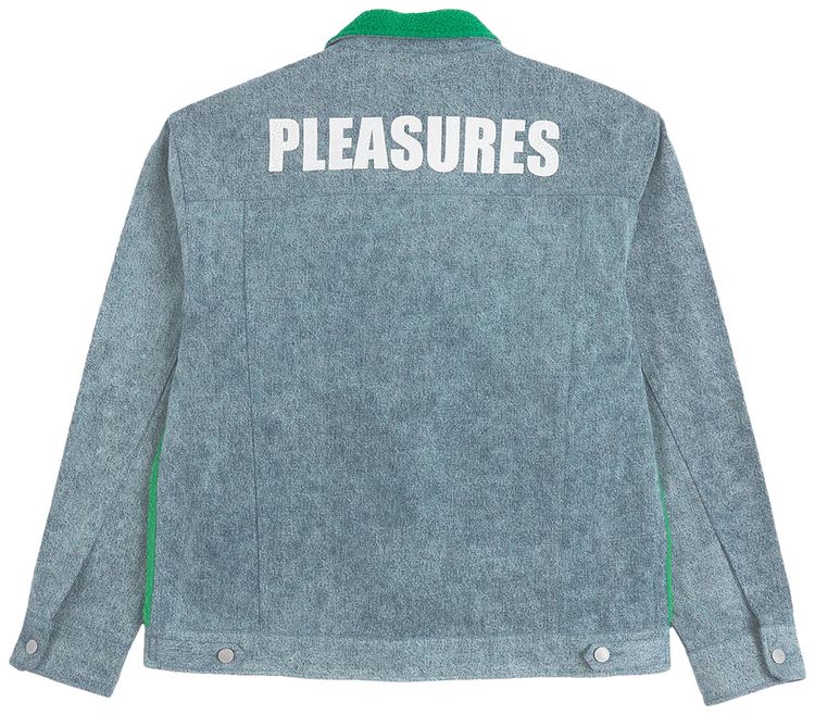 Pleasures Fried Trucker Jacket Green