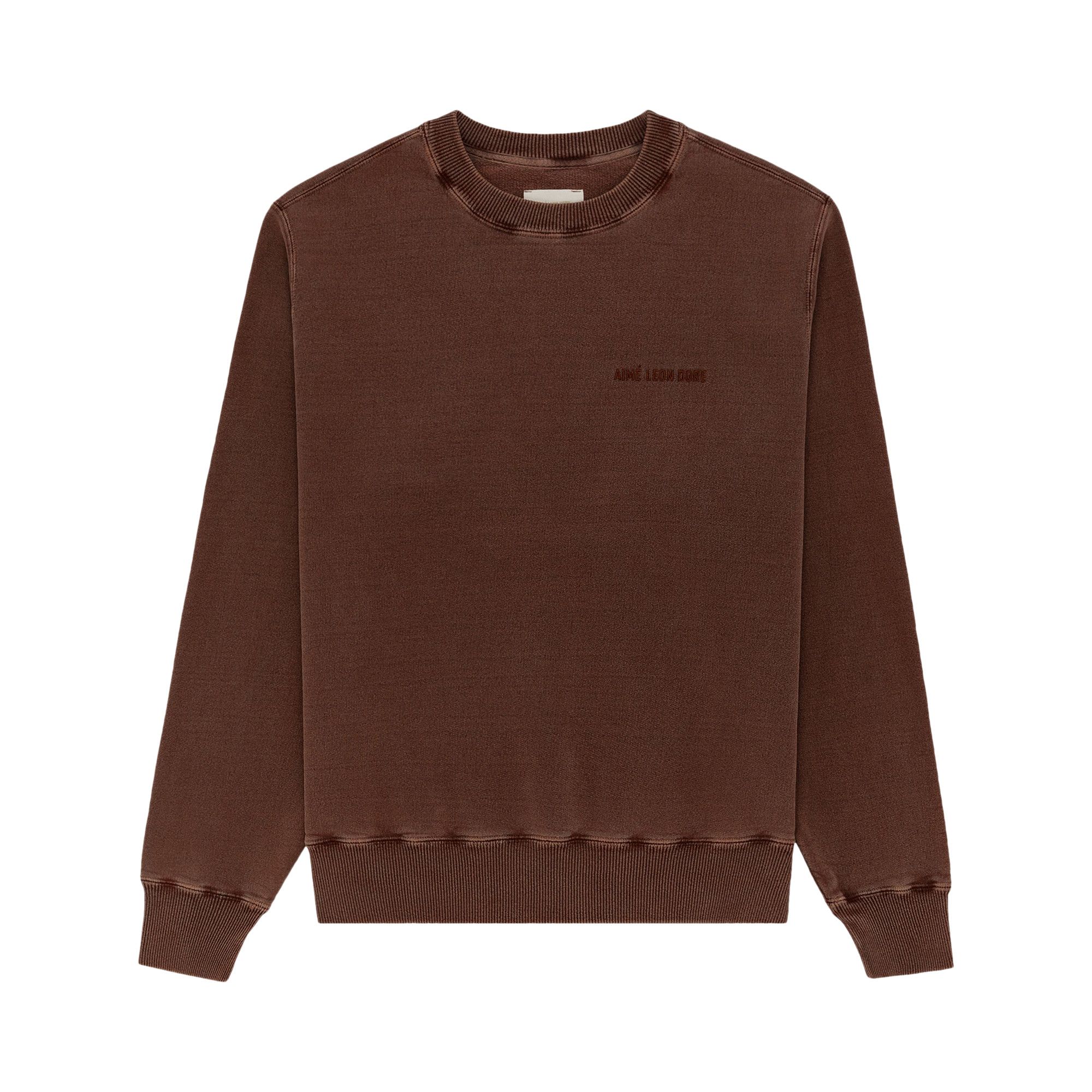 みんなが待ってた！＼再入荷待ち／人気ランキング Aimé Buy Leon Sweatshirt Crewneck Uniform Dyed Garment Dore トップス