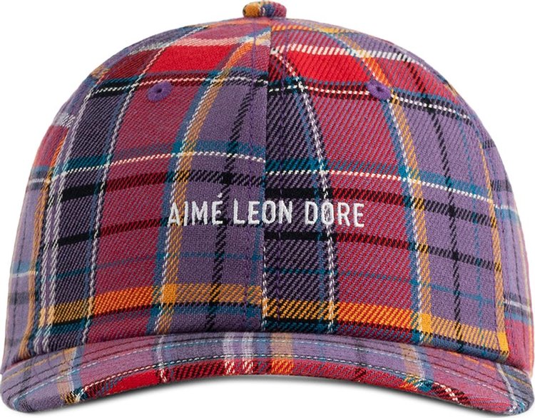 Aimé Leon Dore Plaid Logo Hat 'Purple Plaid'