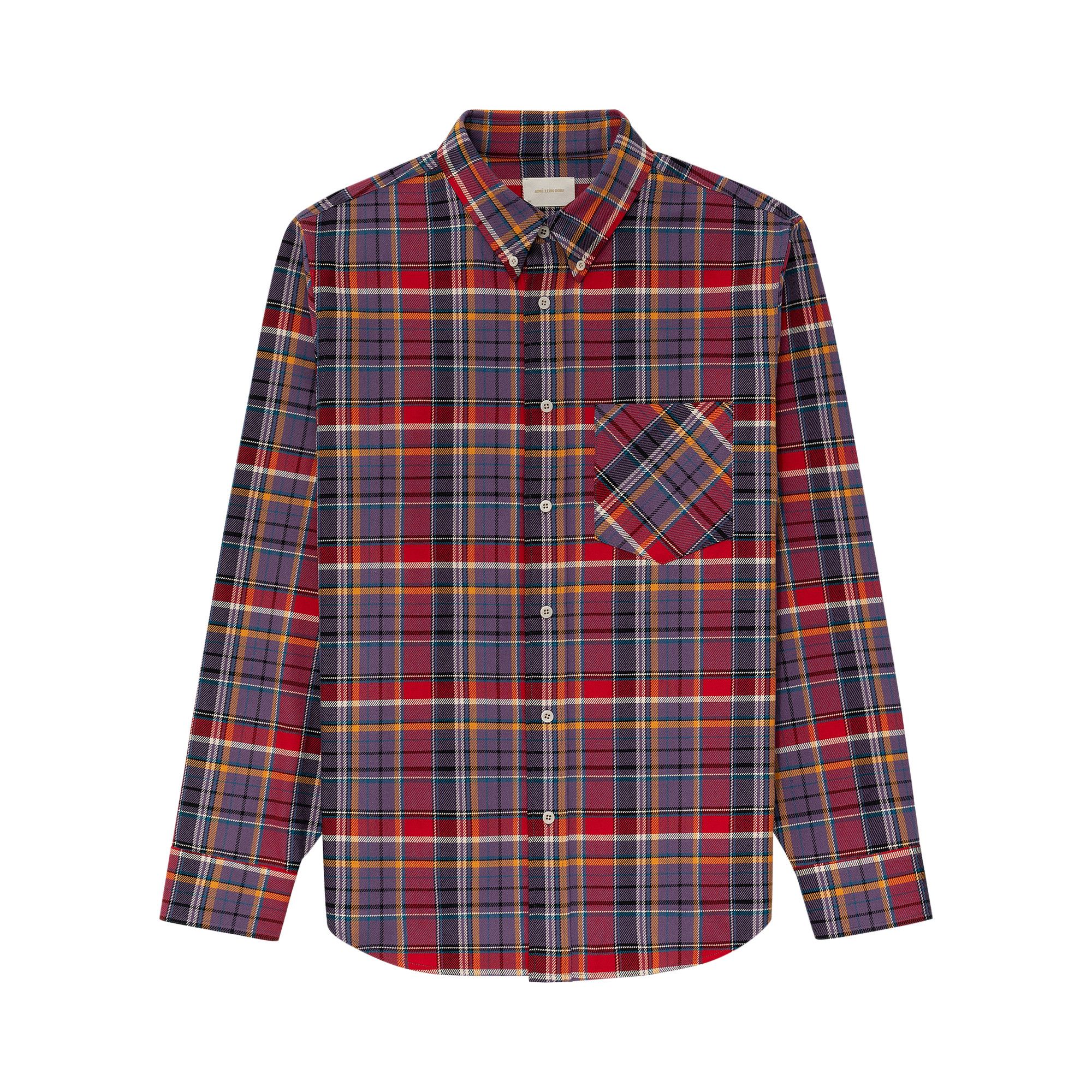 トップス Aime Leon Dore Plaid Cotton Shirt Grey 🔥 Aime Leon Dore Plaid Flannel Cotton Shirt Grey XL | eBay