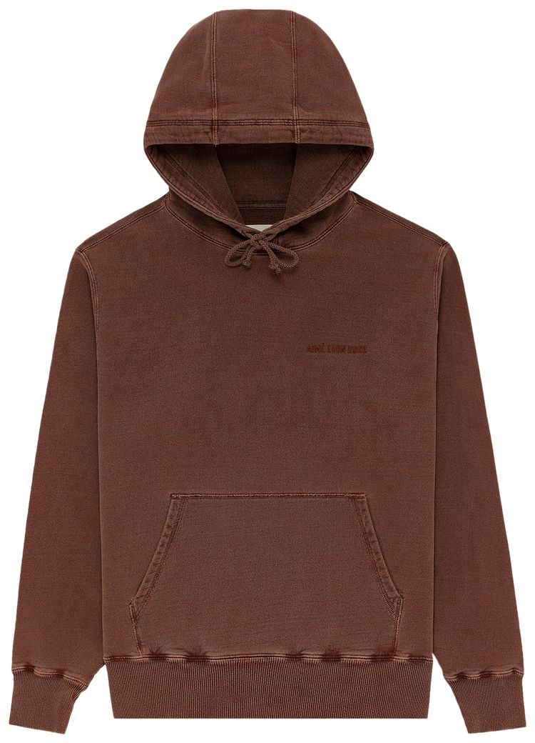 Aime Leon Dore Garment Dyed Uniform Hoodie Siennabrown