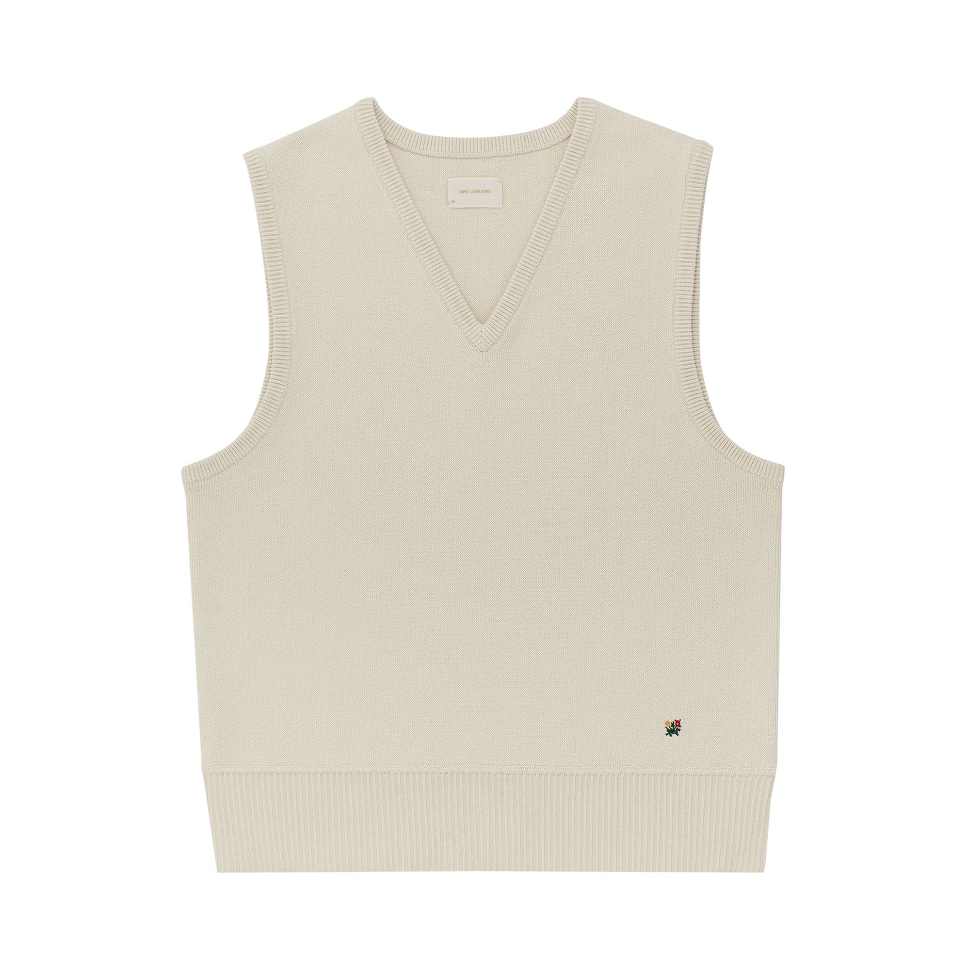種類豊富な品揃え Leon Aimé Buy Dore SS23KS026 - White' 'Bone Vest V-Neck Knit トップス