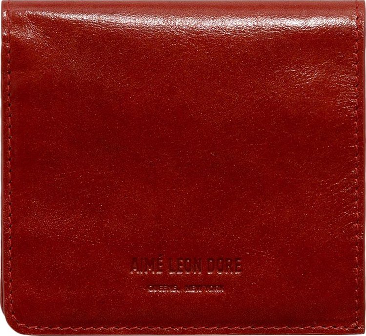 Aimé Leon Dore Debossed Logo Bi-Fold Wallet 'Arancio'