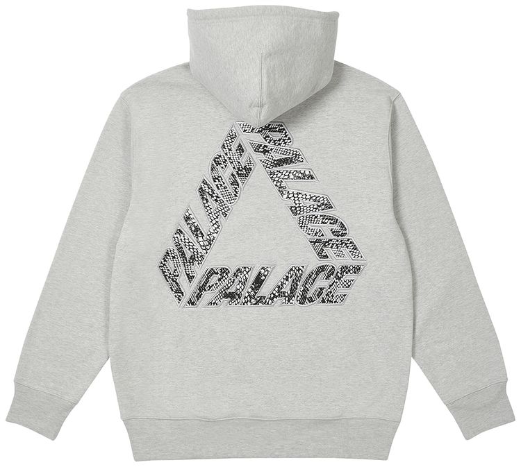 Palace P 3 Snake Applique Hood Grey Marl