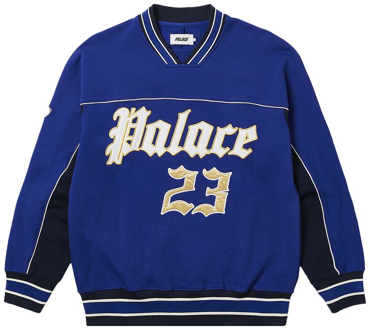 Buy Palace Believe Crew 'Navy' P24CS084 GOAT