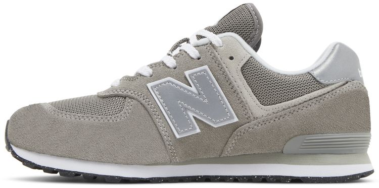 New Balance 574 Big Kid Wide Core Pack   Grey White