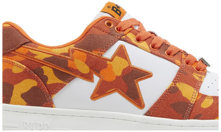 Heron Preston x Bapesta ABC Camo   Orange