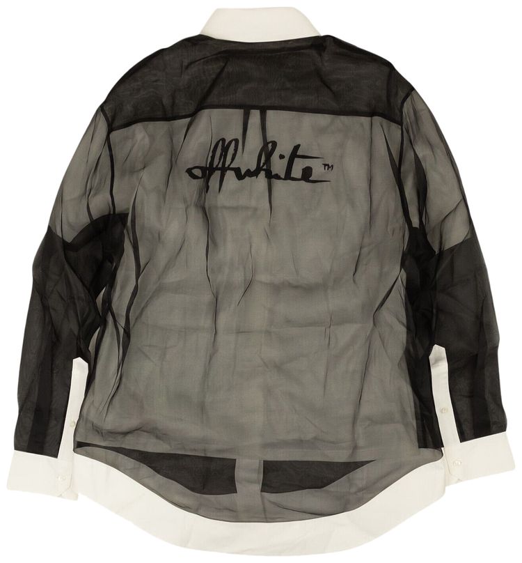 Off White Double Layer Shirt Black