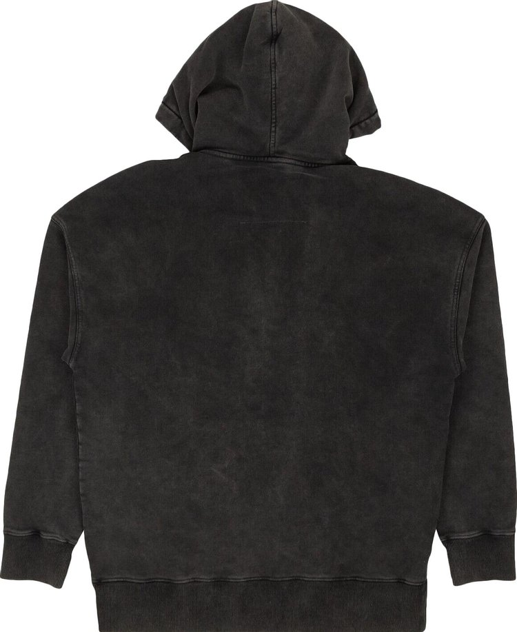 Givenchy Washed Slim Fit Logo Hoodie Sweatshirt Black