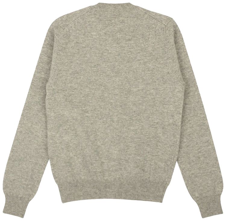 Comme des Garcons Heart Cardigan Sweater Grey