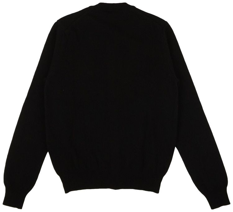 Comme des Garcons Heart Cardigan Sweater Black
