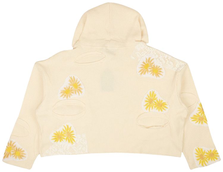 Who Decides War Melted Thermal Hooded Sweater Beige