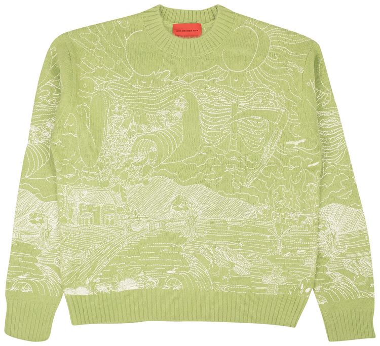 Who Decides War Duality Crewneck Sweater Green