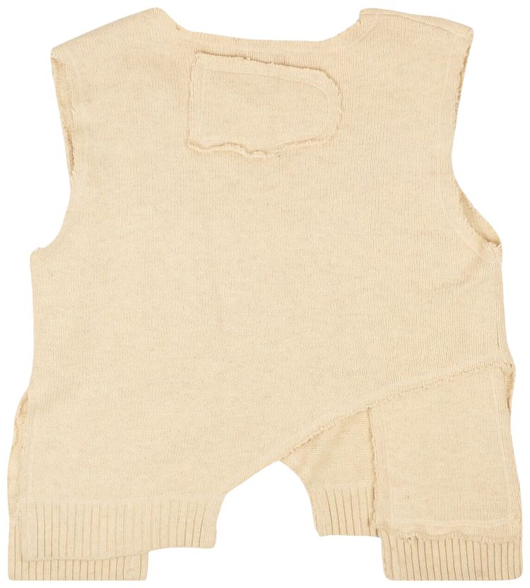 Who Decides War LArdeur Unadorned Sweater Vest Cream