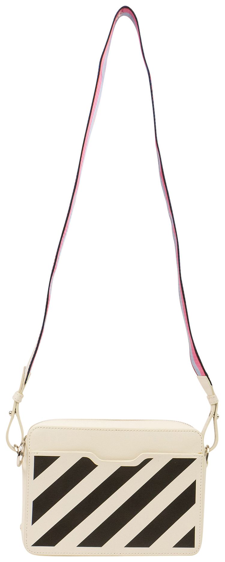 Off White Diag Stripe Camera Bag White