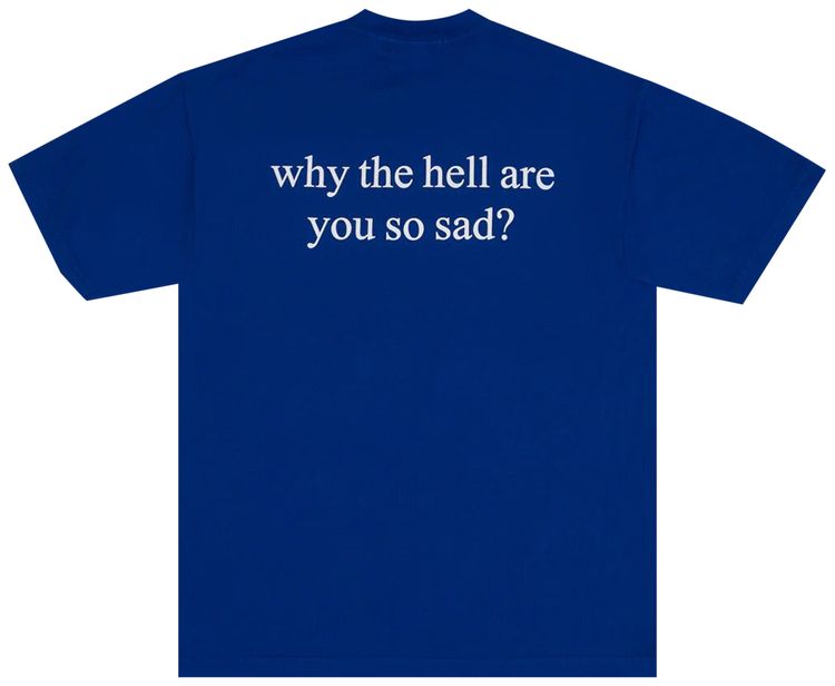 Skim Milk If It Makes You Happy T Shirt Royal Blue